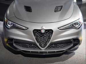 Alfa Romeo Stelvio Hood Air Vent Trim Kit - Quadrifoglio - Carbon Fiber Alfa Romeo Stelvio Hood Air Vent Trim Kit - Quadrifoglio - Carbon Fiber
